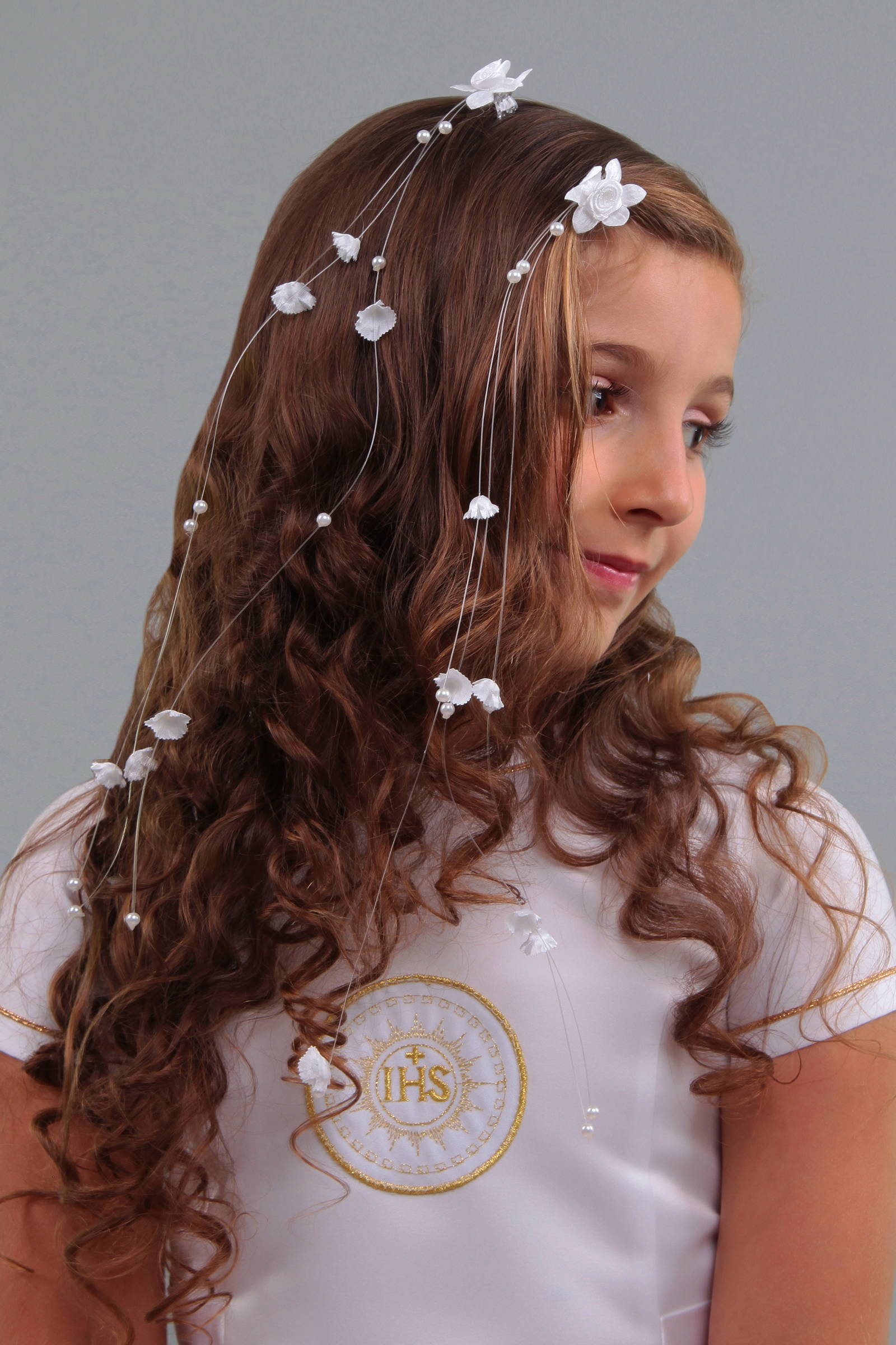 Kommunionsnadel - Rose an einer Schnur - obraz 1