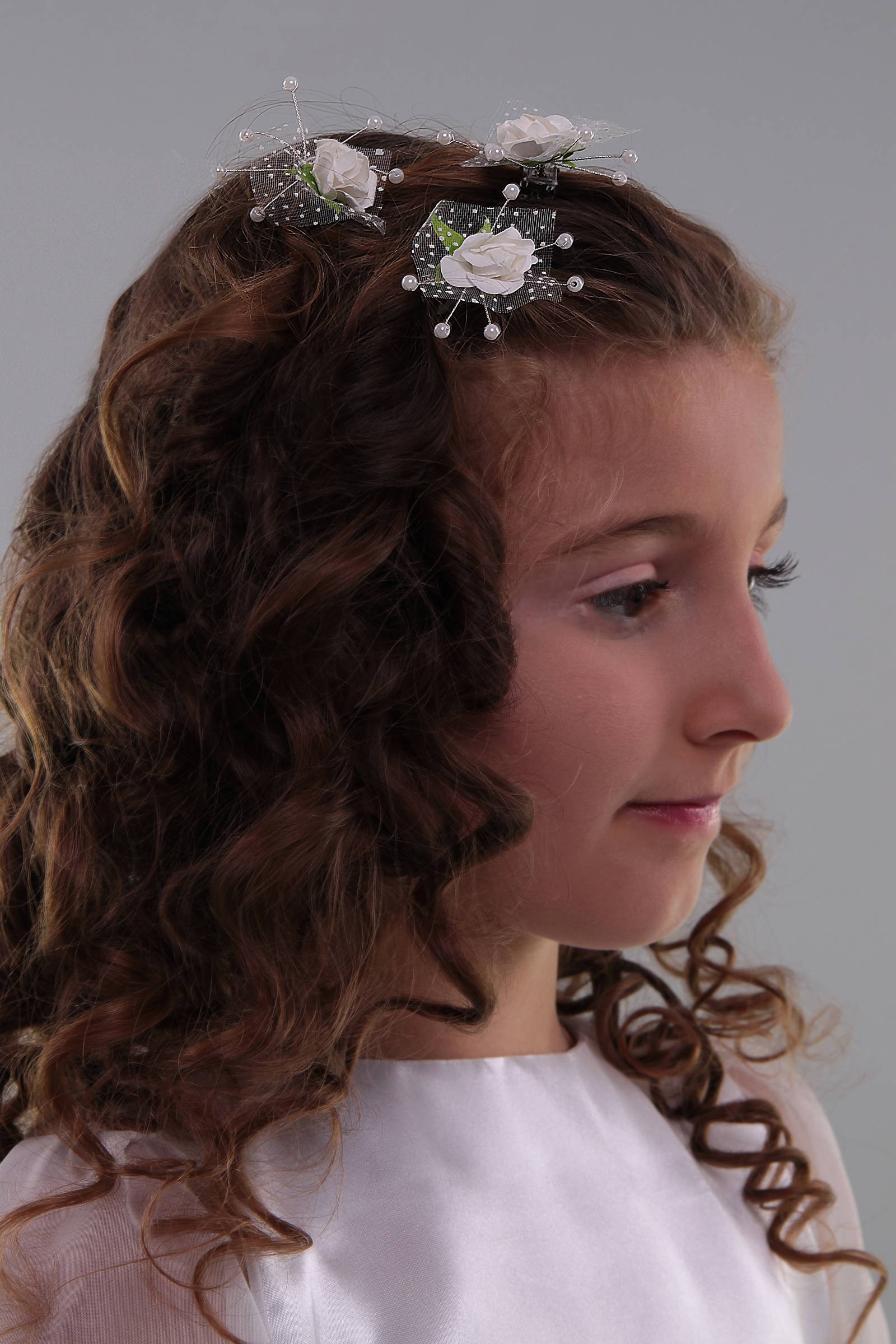 Kommunionsnadel - Cremefarbene Rose - obraz 0