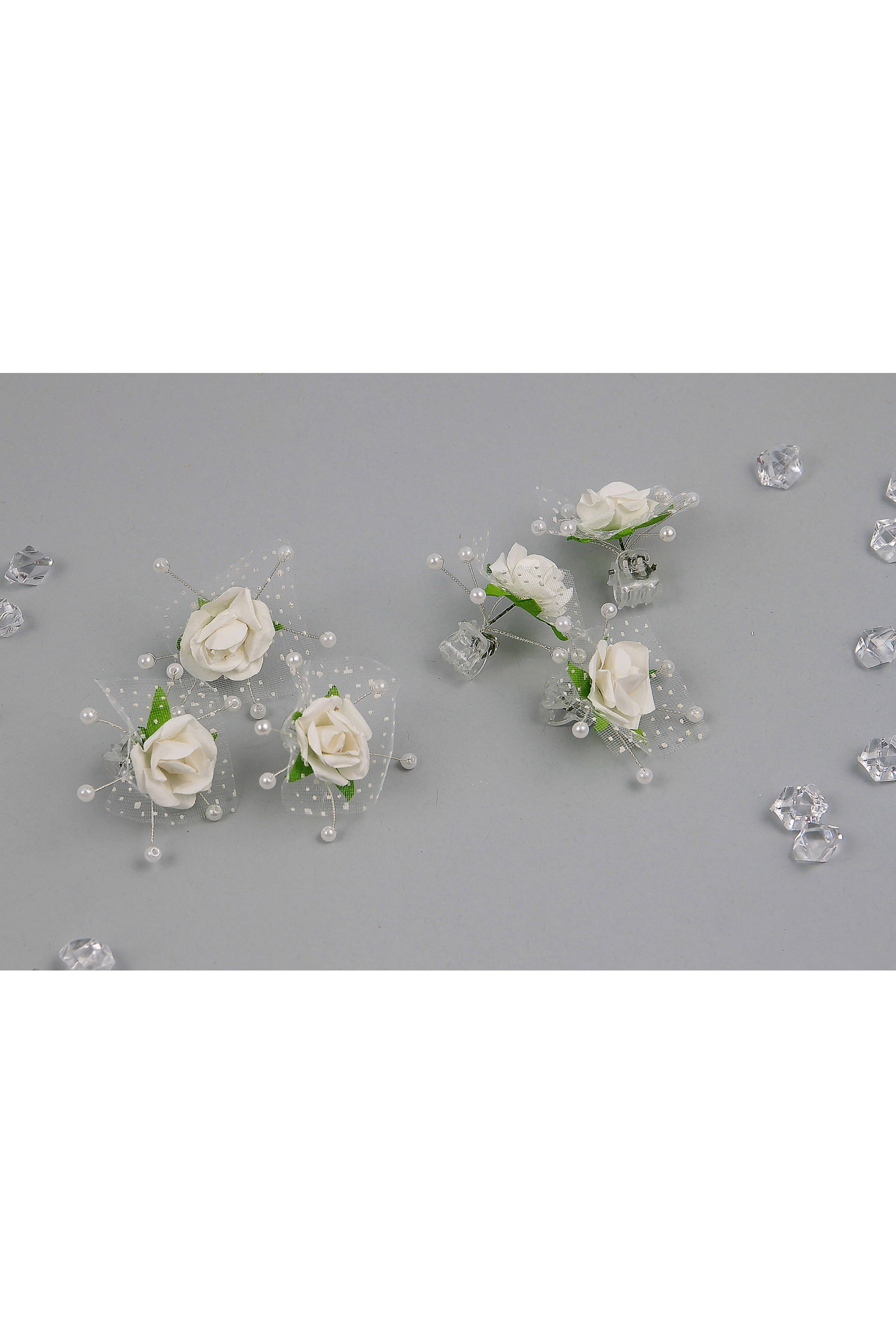 Kommunionsnadel - Cremefarbene Rose - obraz 1