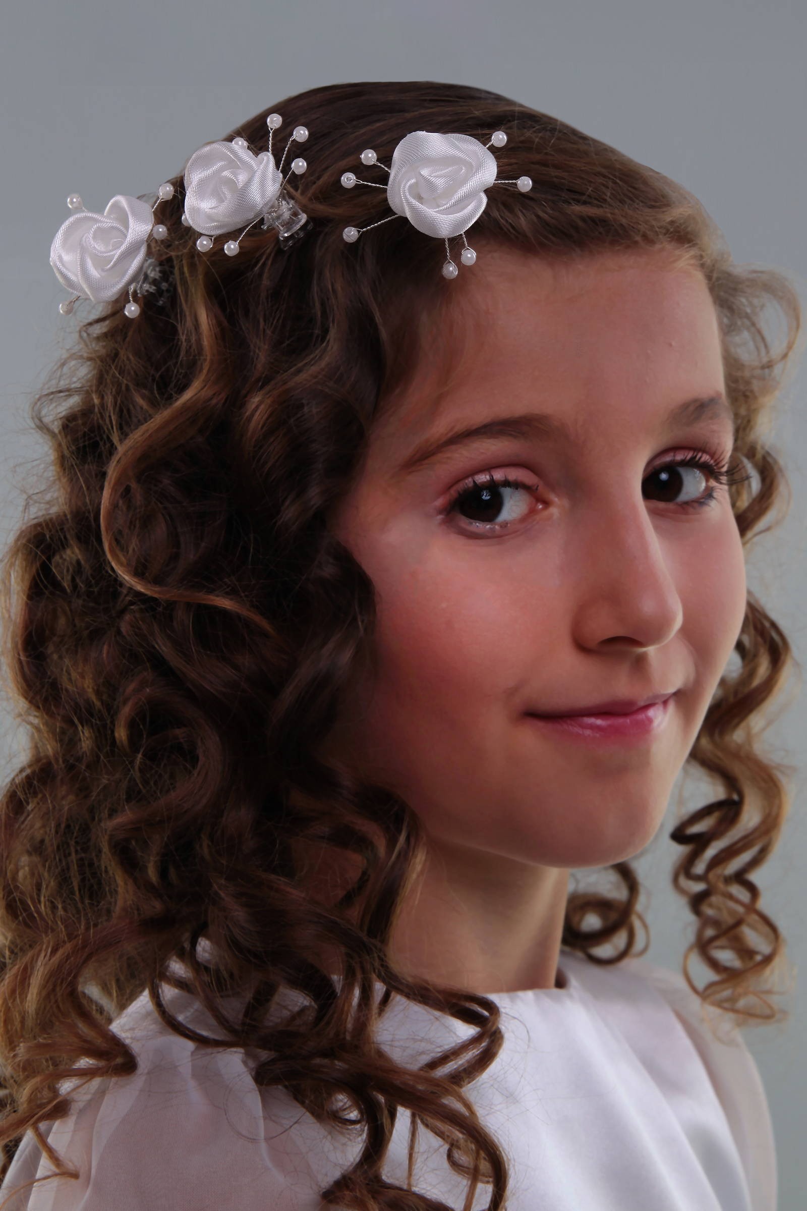 Kommunionsnadel - Rose weiß - obraz 0