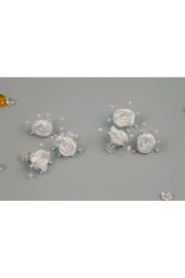 Kommunionsnadel - Rose weiß - obraz 1