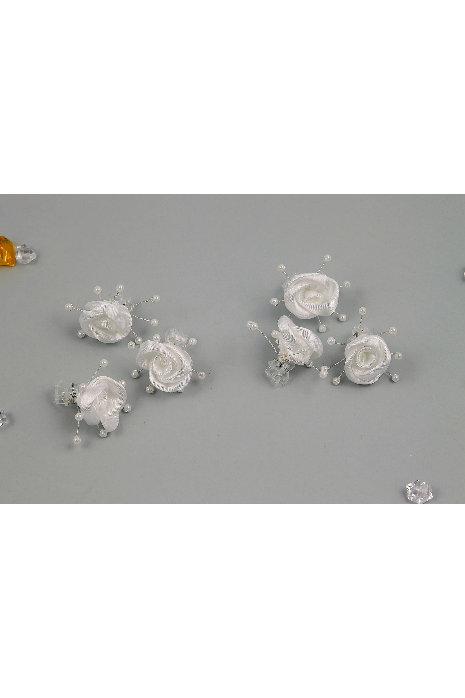 Kommunionsnadel - Rose weiß - obraz 1