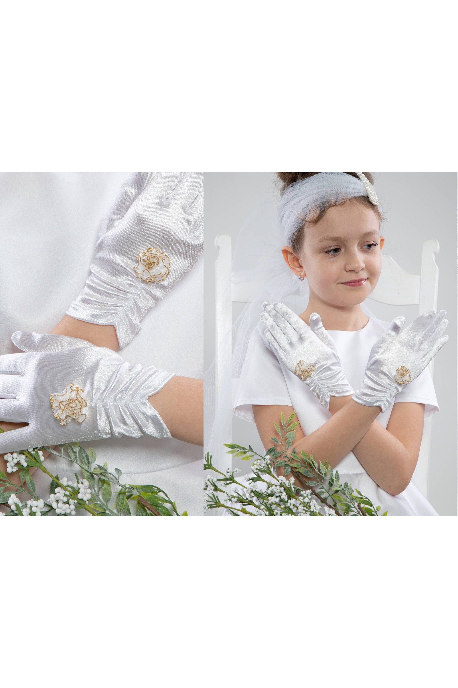 Kommunionshandschuhe Classic UK-Nr3a - obraz 1