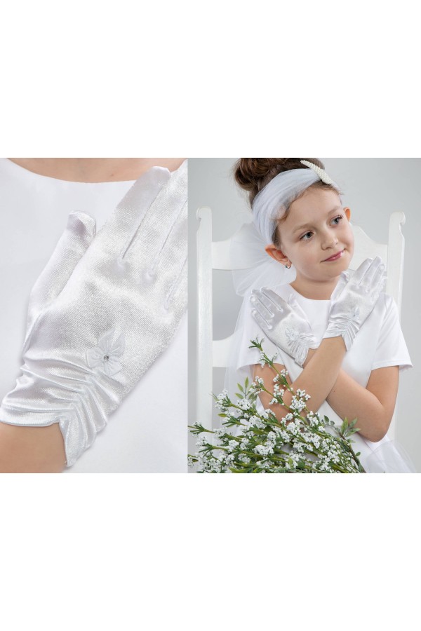 Klassische Kommunionshandschuhe UK-Nr15 - obraz 1