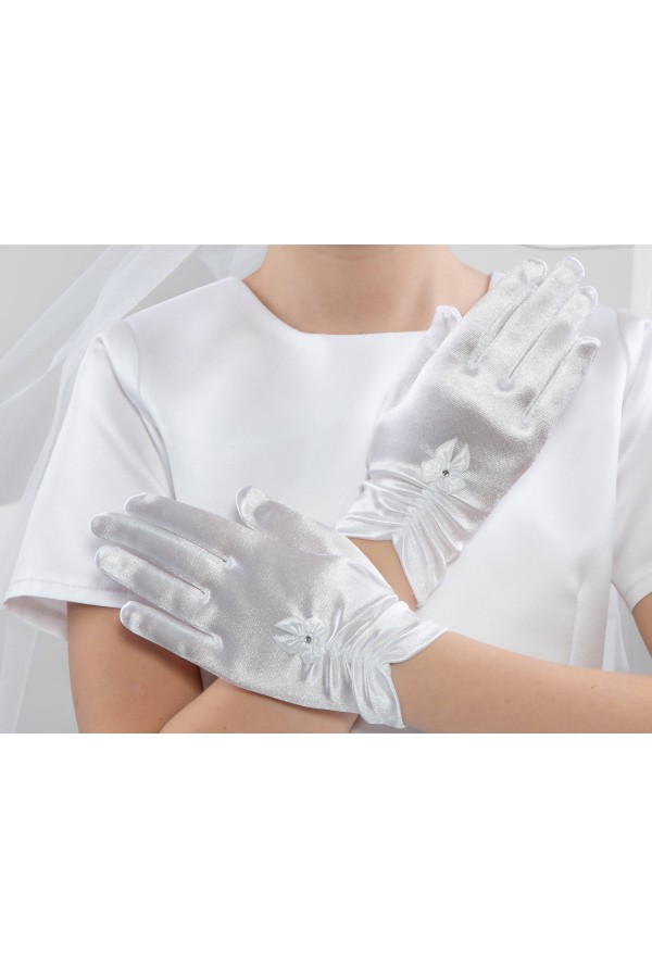 Klassische Kommunionshandschuhe UK-Nr15 - obraz 2