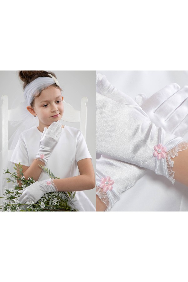 Klassische Kommunionshandschuhe UK-Nr17 - obraz 1