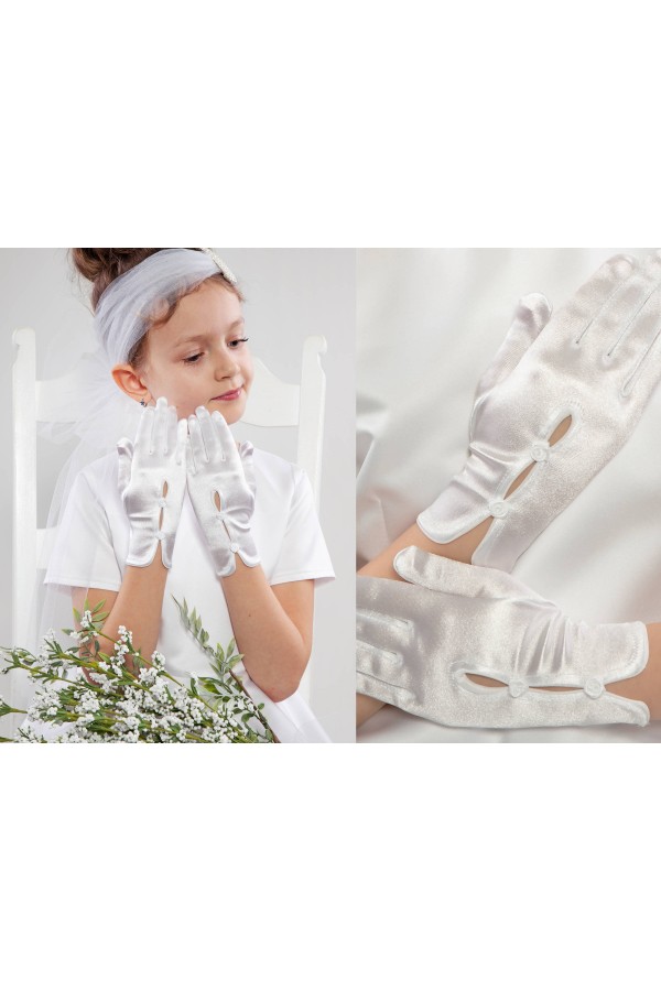 Klassische Kommunionshandschuhe UK-Nr10 - obraz 1