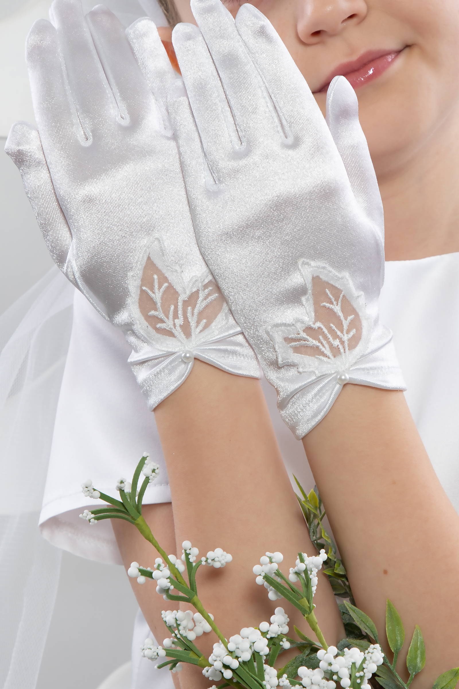 Klassische Kommunionshandschuhe UK-Nr22 - obraz 0