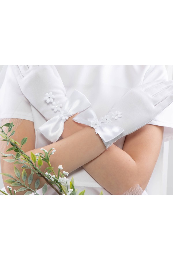 Klassische Kommunionshandschuhe UK-Nr31 - obraz 3