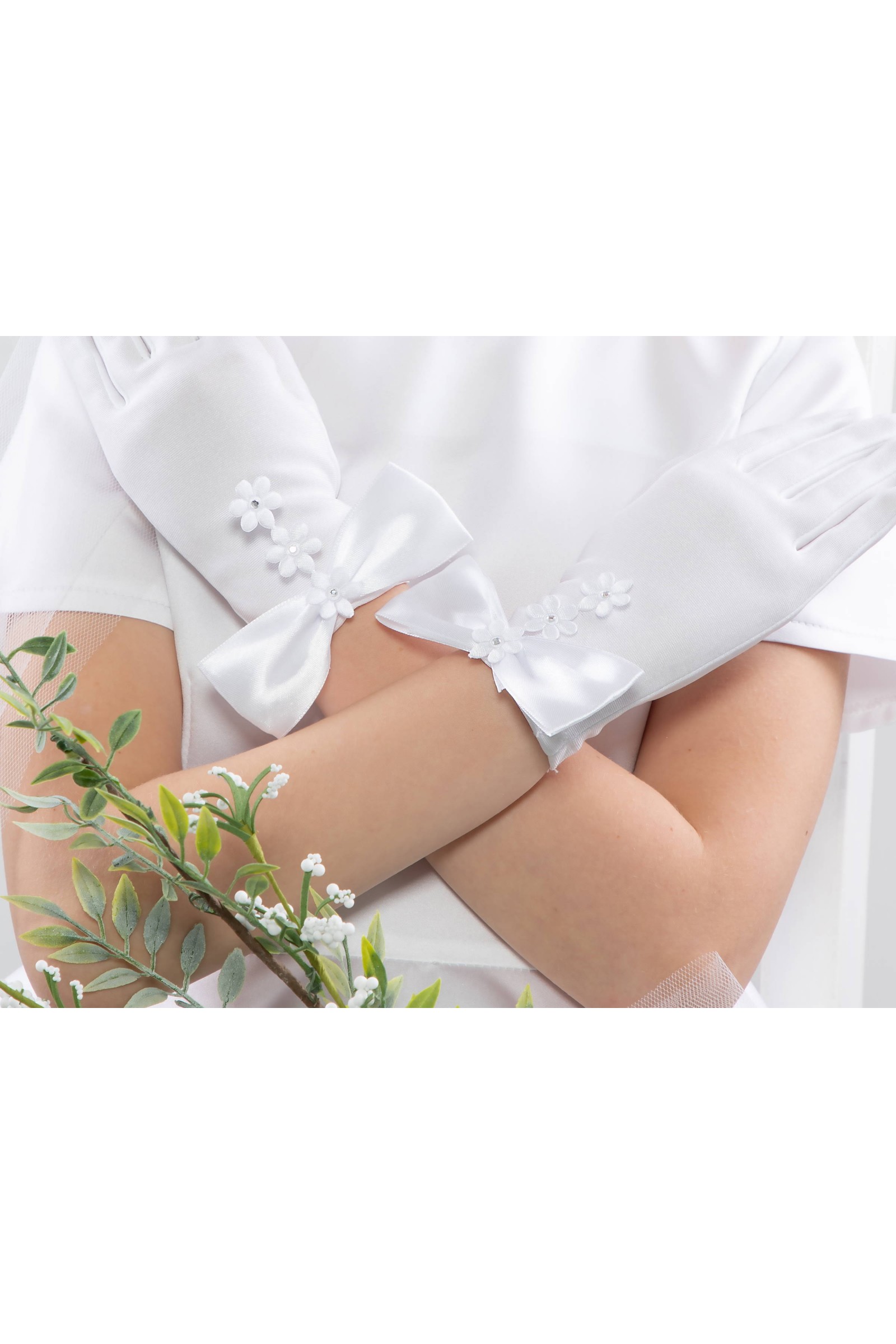 Klassische Kommunionshandschuhe UK-Nr31 - obraz 3