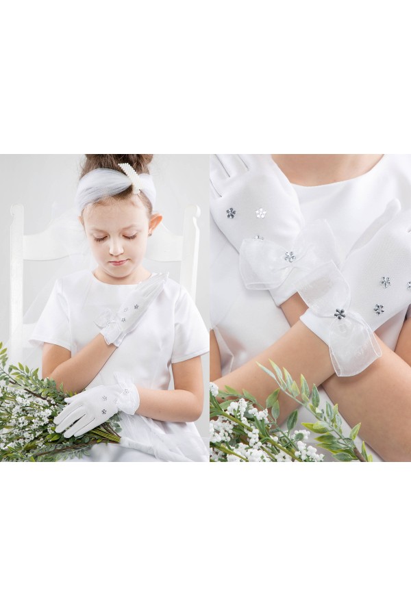 Klassische Kommunionshandschuhe UK-Nr30 - obraz 1