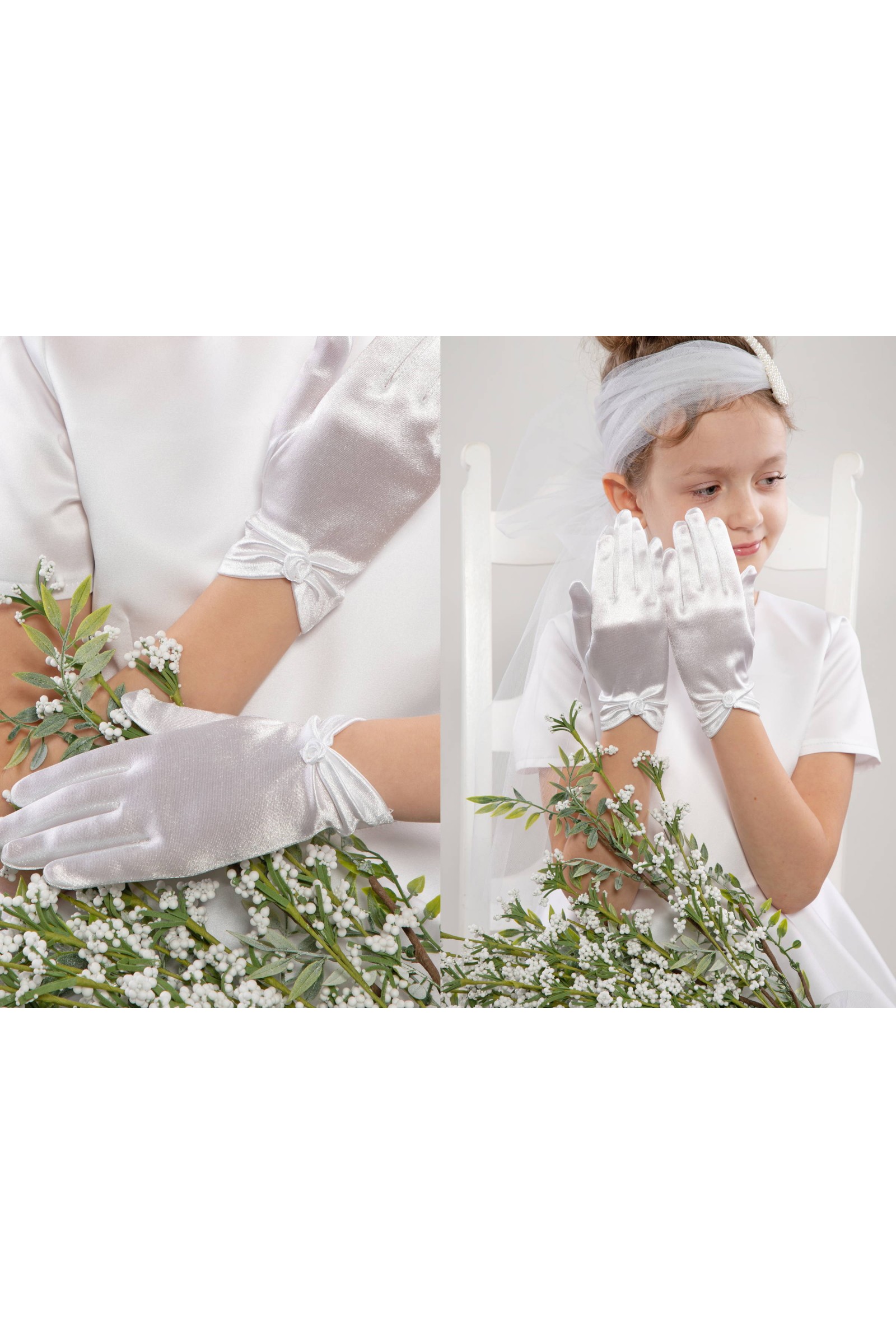 Klassische Kommunionshandschuhe UK-Nr8 - obraz 3