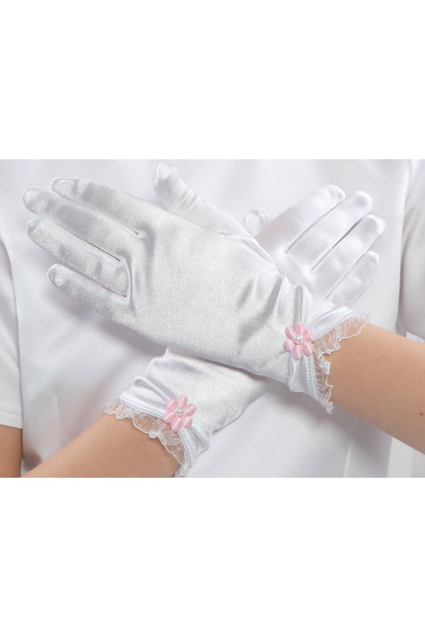 Klassische Kommunionshandschuhe UK-Nr17 - obraz 2