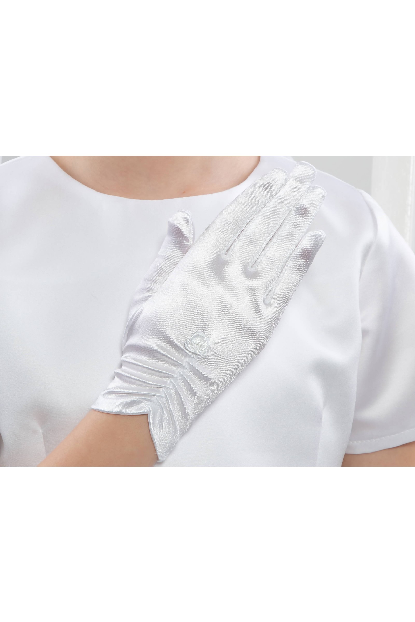 Klassische Kommunionshandschuhe UK-Nr11 - obraz 3