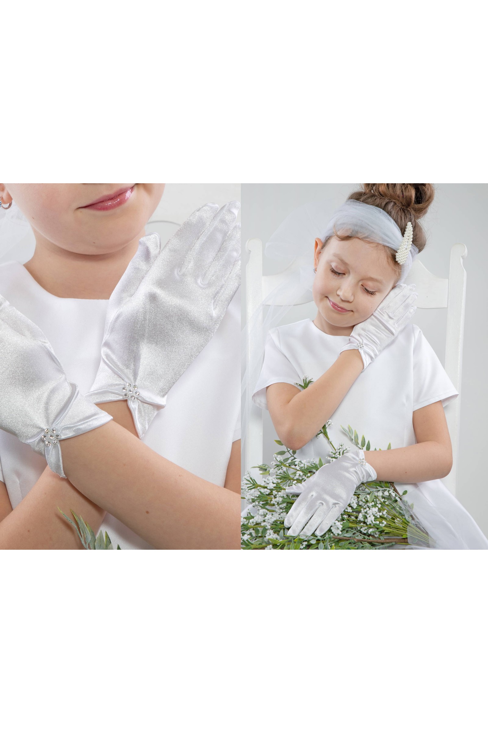 Klassische Kommunionshandschuhe UK-Nr9 - obraz 2