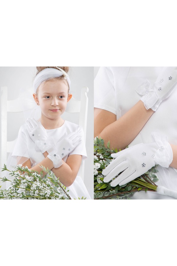 Klassische Kommunionshandschuhe UK-Nr30 - obraz 3