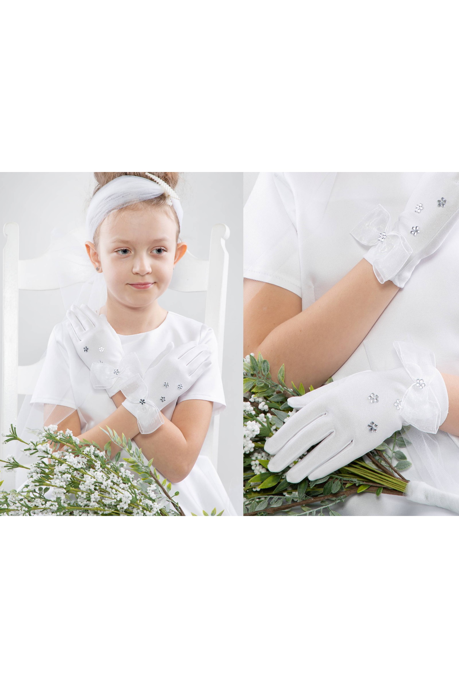 Klassische Kommunionshandschuhe UK-Nr30 - obraz 3