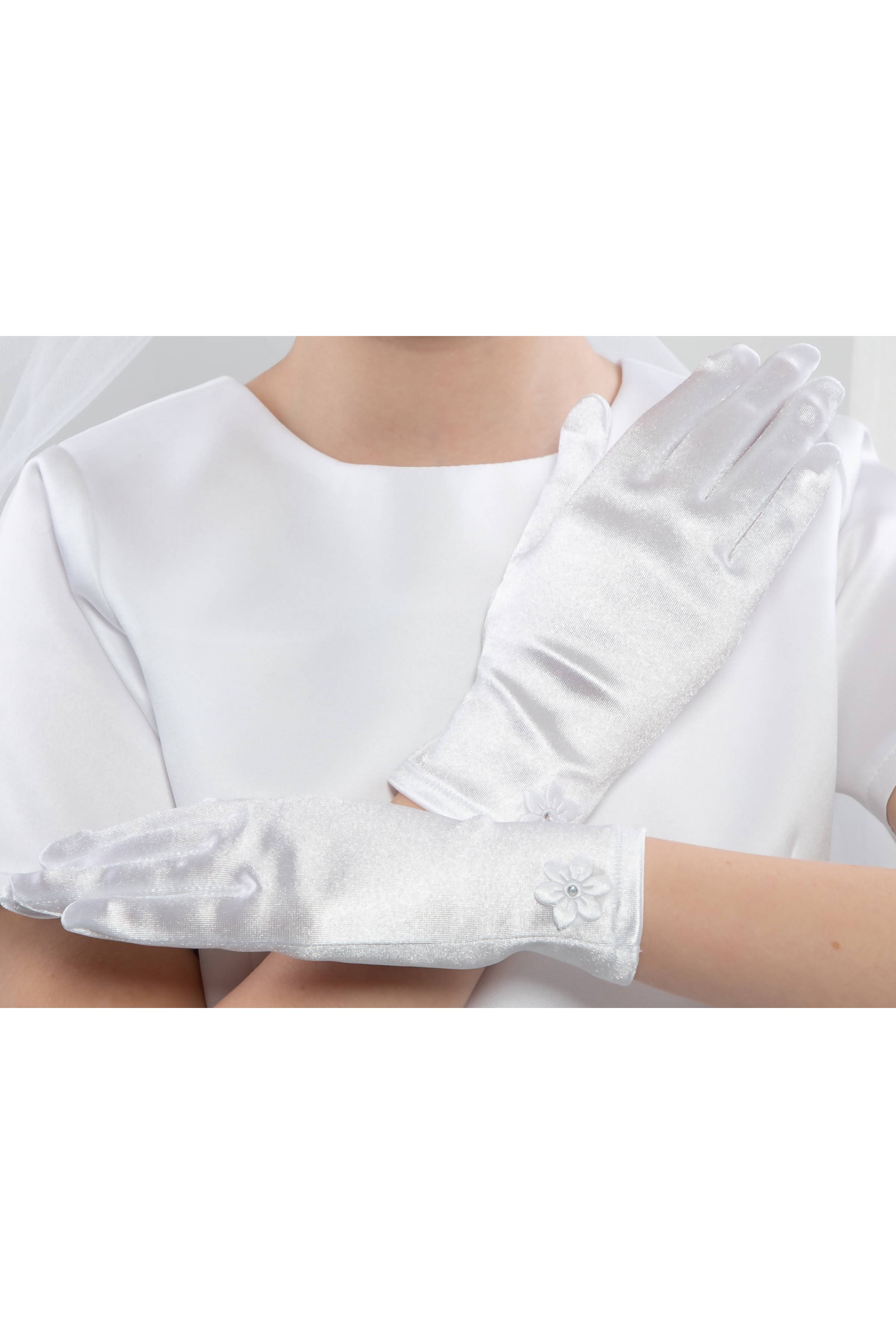 Klassische Kommunionshandschuhe UK-Nr2 - obraz 4