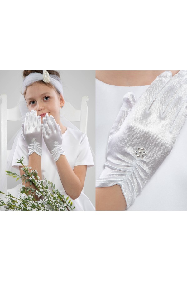 Klassische Kommunionshandschuhe UK-Nr14 - obraz 3