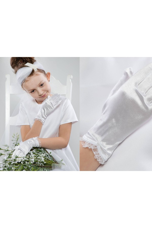 Kommunionshandschuhe Classic UK-Nr24 - obraz 1