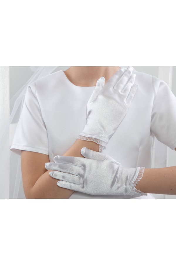 Klassische Kommunionshandschuhe UK-Nr25 - obraz 2