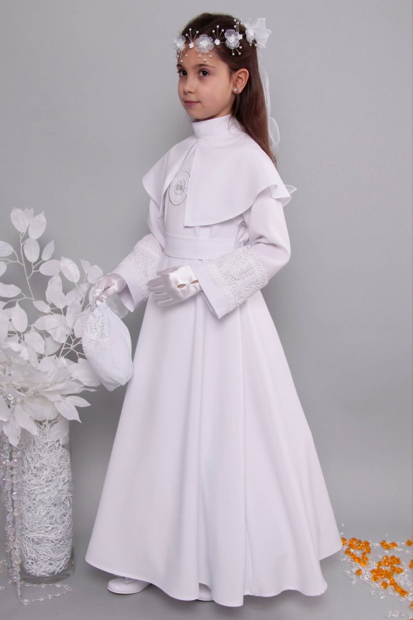 Kommunion albe mit guipure 12/UK-RS - obraz 2