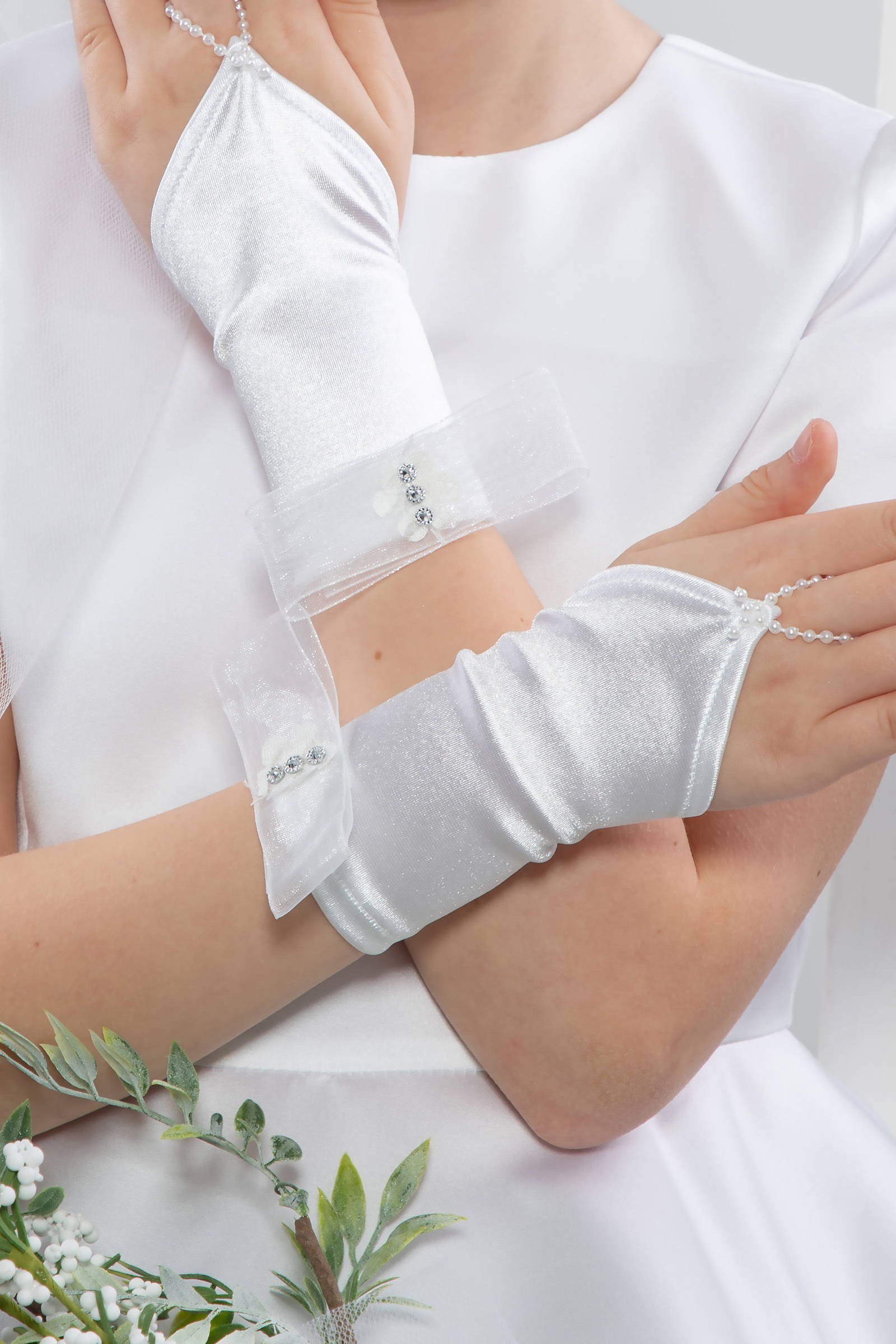 Kommunionfingerhandschuhe UK-Nr1/p - obraz 0