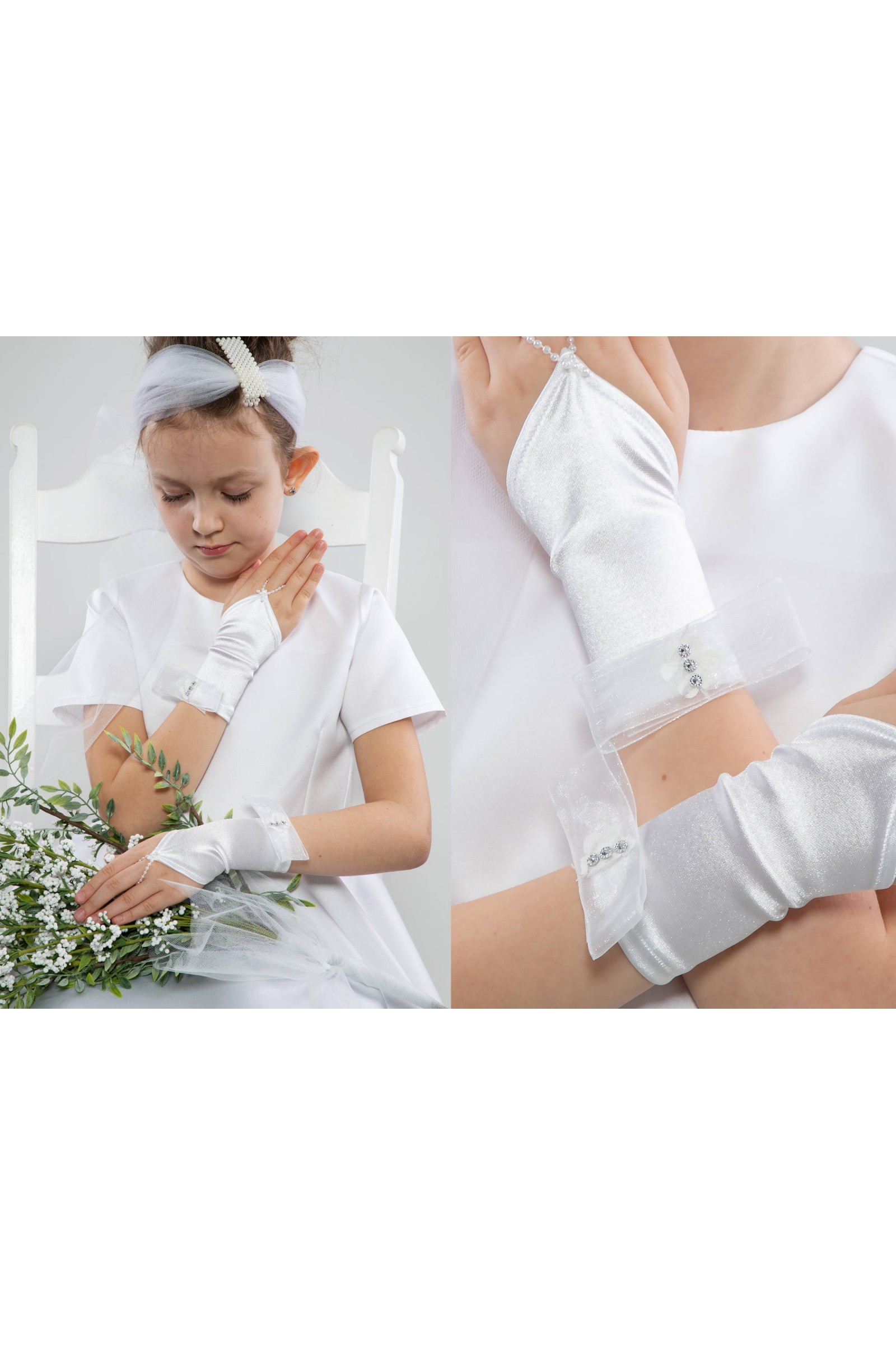 Kommunionfingerhandschuhe UK-Nr1/p - obraz 1