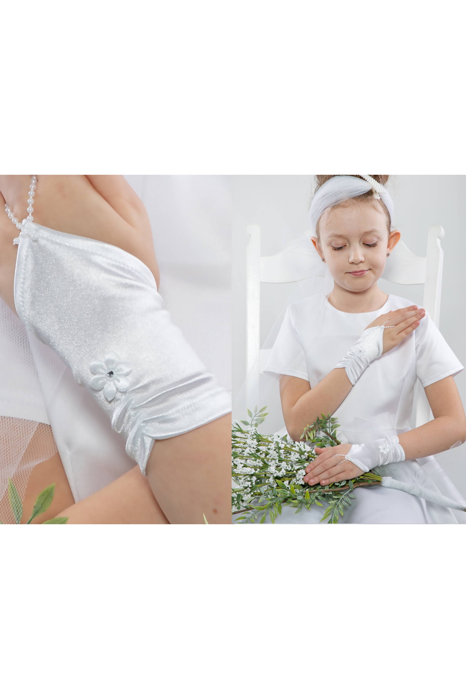 Kommunion-Fingerhandschuhe UK-Nr5/p - obraz 1