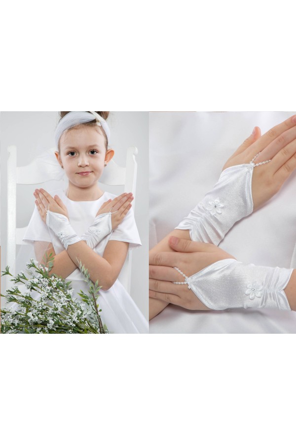 Kommunion-Fingerhandschuhe UK-Nr5/p - obraz 3