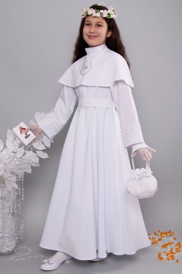 Kommunion albe mit guipure 6/UK-RS2 - obraz 4