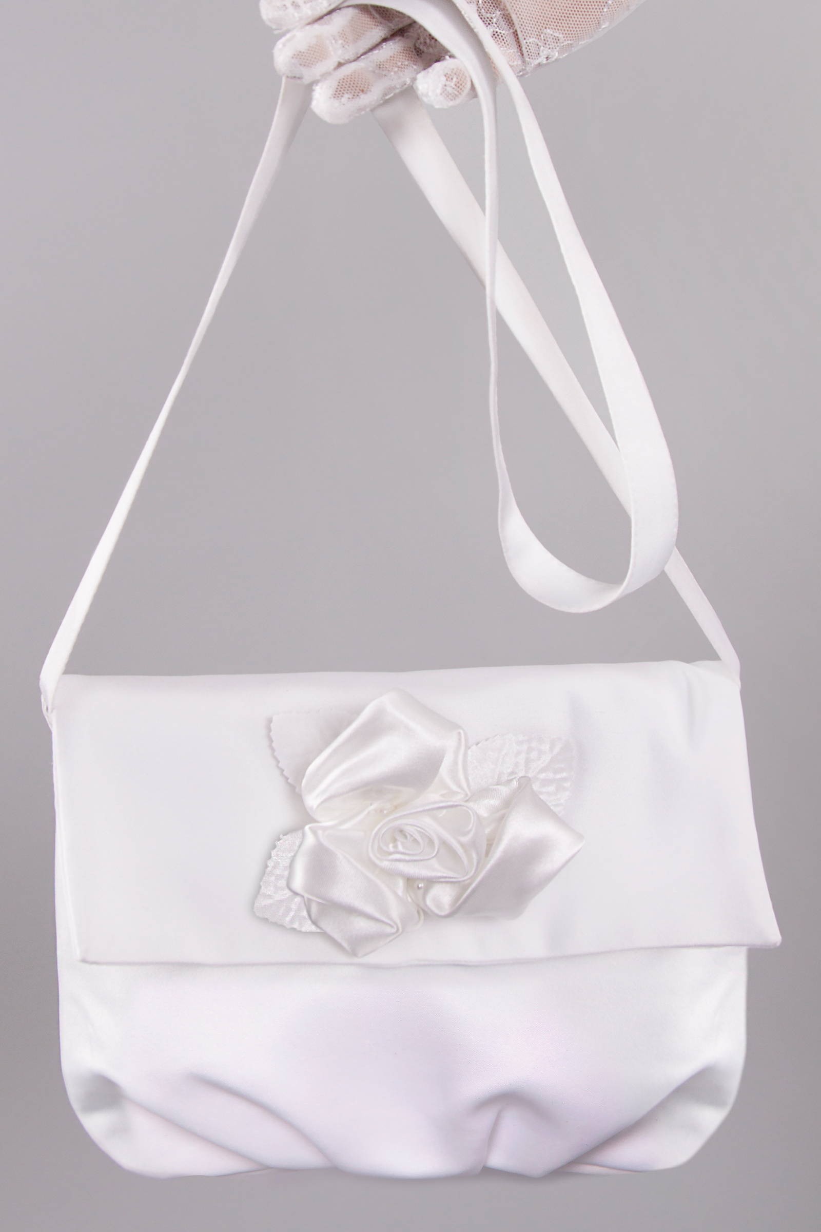 Kommunion-Gürteltasche aus Satin UK-Tps2 - obraz 0