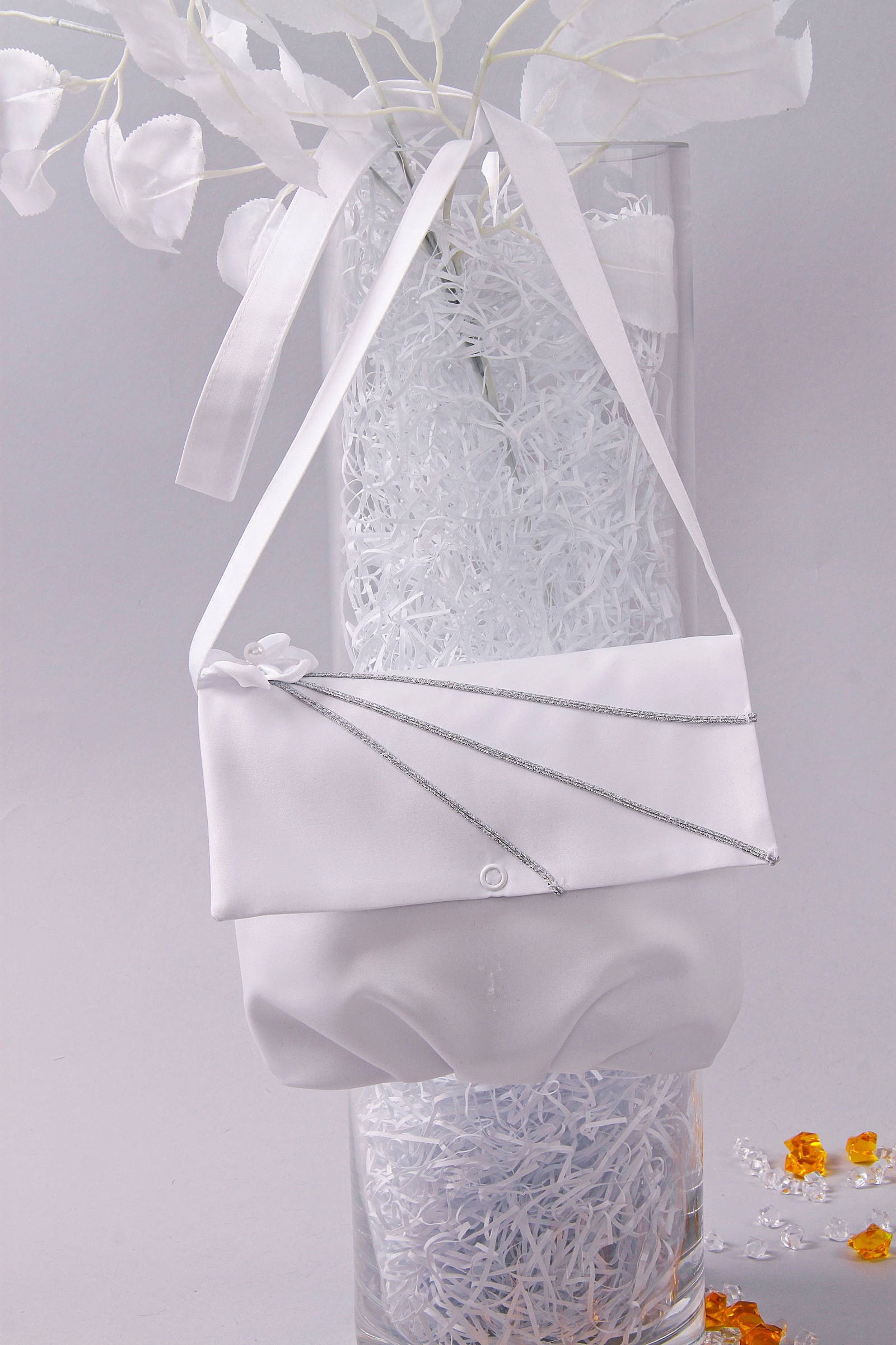 Kommunion Gürteltasche aus Satin UK-Tps16 - obraz 1