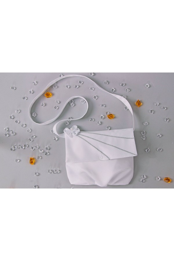 Kommunion Gürteltasche aus Satin UK-Tps16 - obraz 2