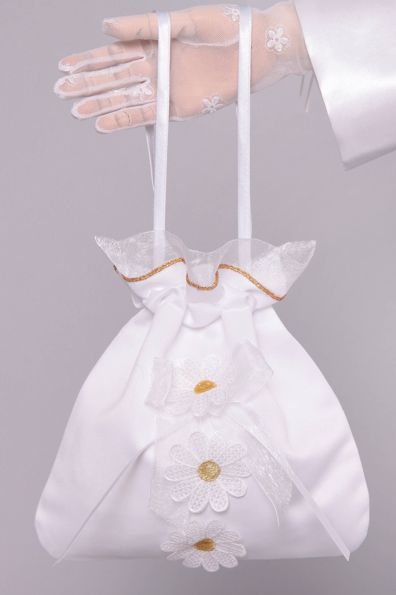 Kommunion-Geldbörse aus Satin UK-Tss8 - obraz 0