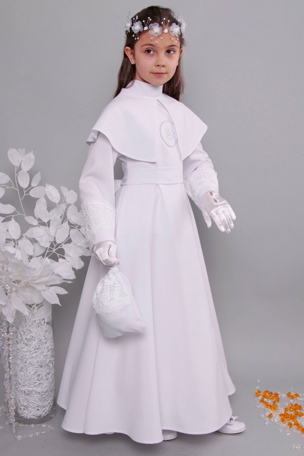 Kommunion albe mit guipure 12/UK-RS - obraz 3