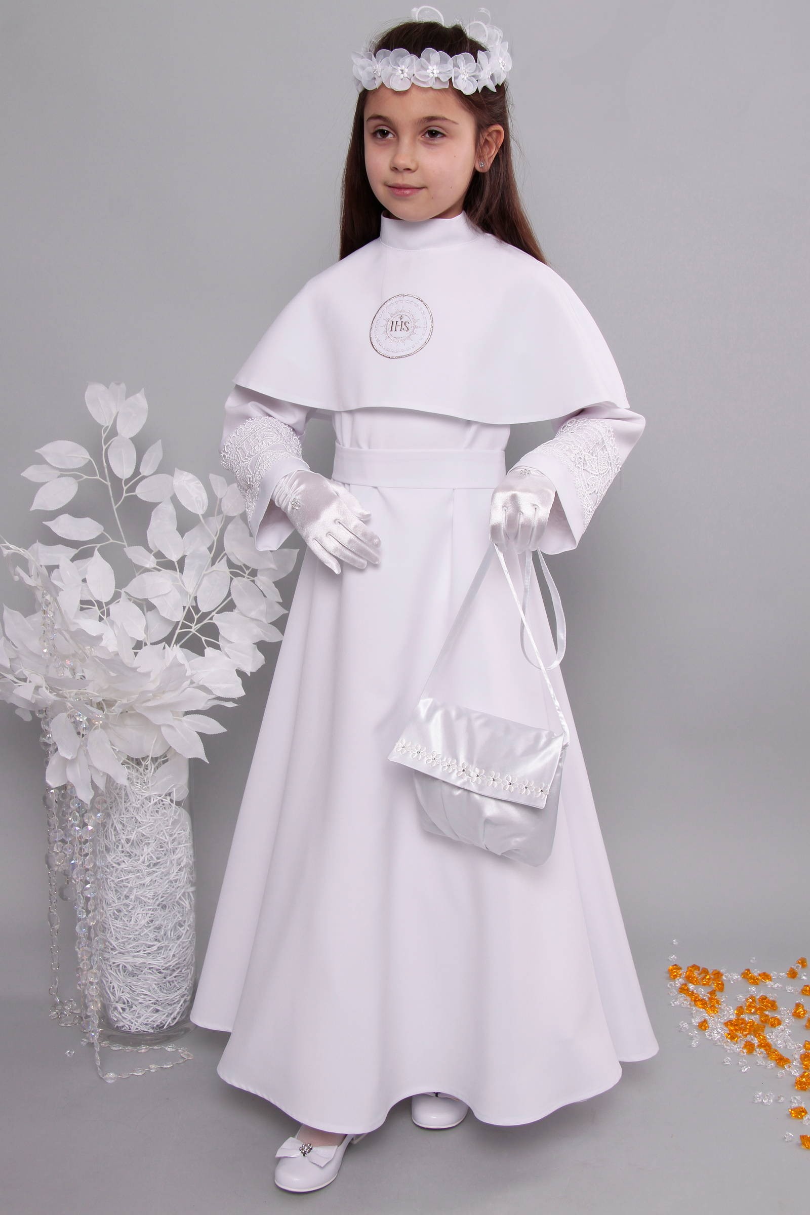 Kommunion albe mit guipure 6/UK-RS3 - obraz 4