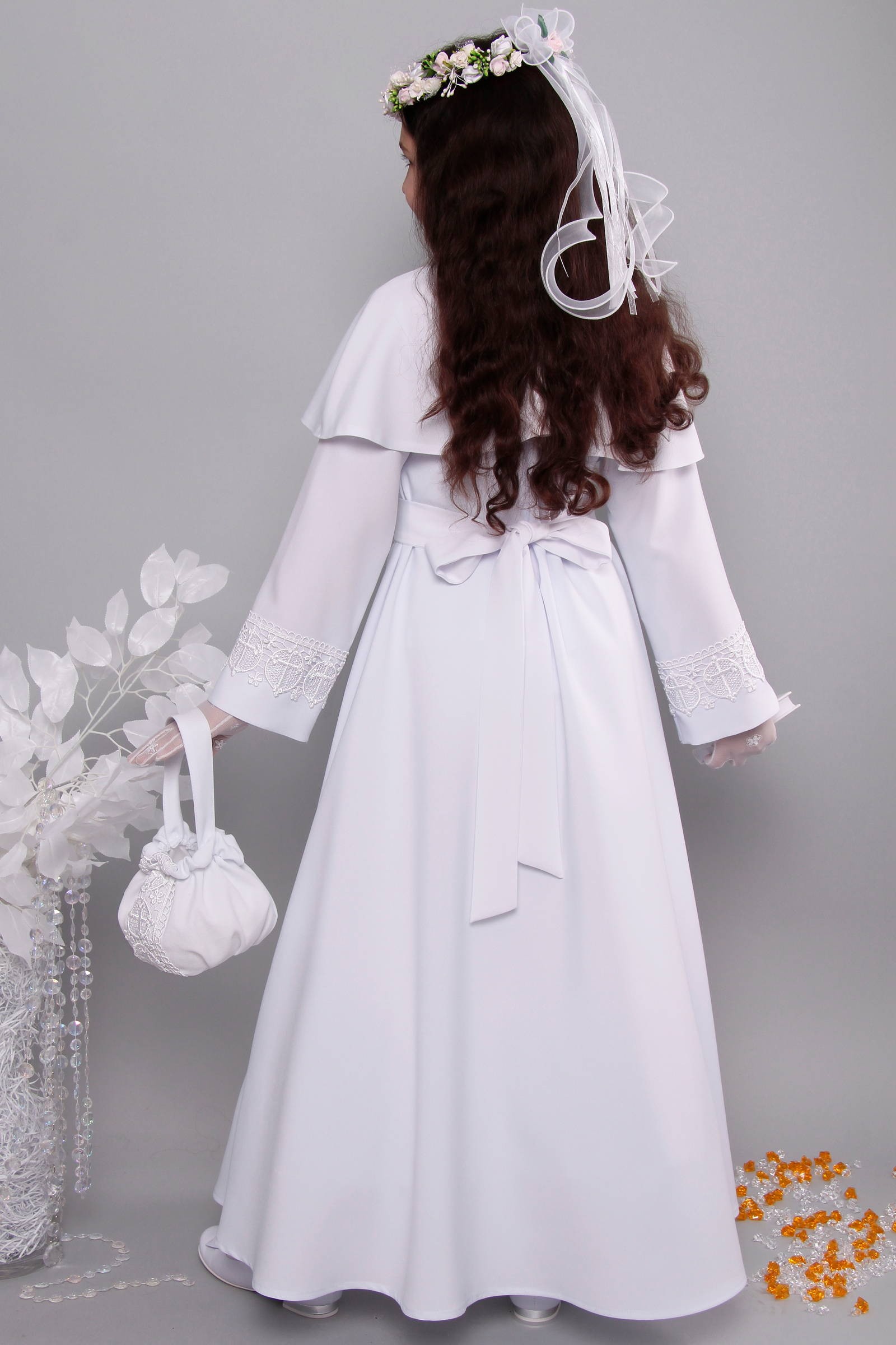 Kommunion albe mit guipure 6/UK-RS2 - obraz 6