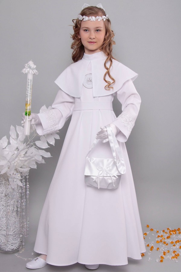 Kommunion albe mit guipure 14/UK-RS - obraz 5