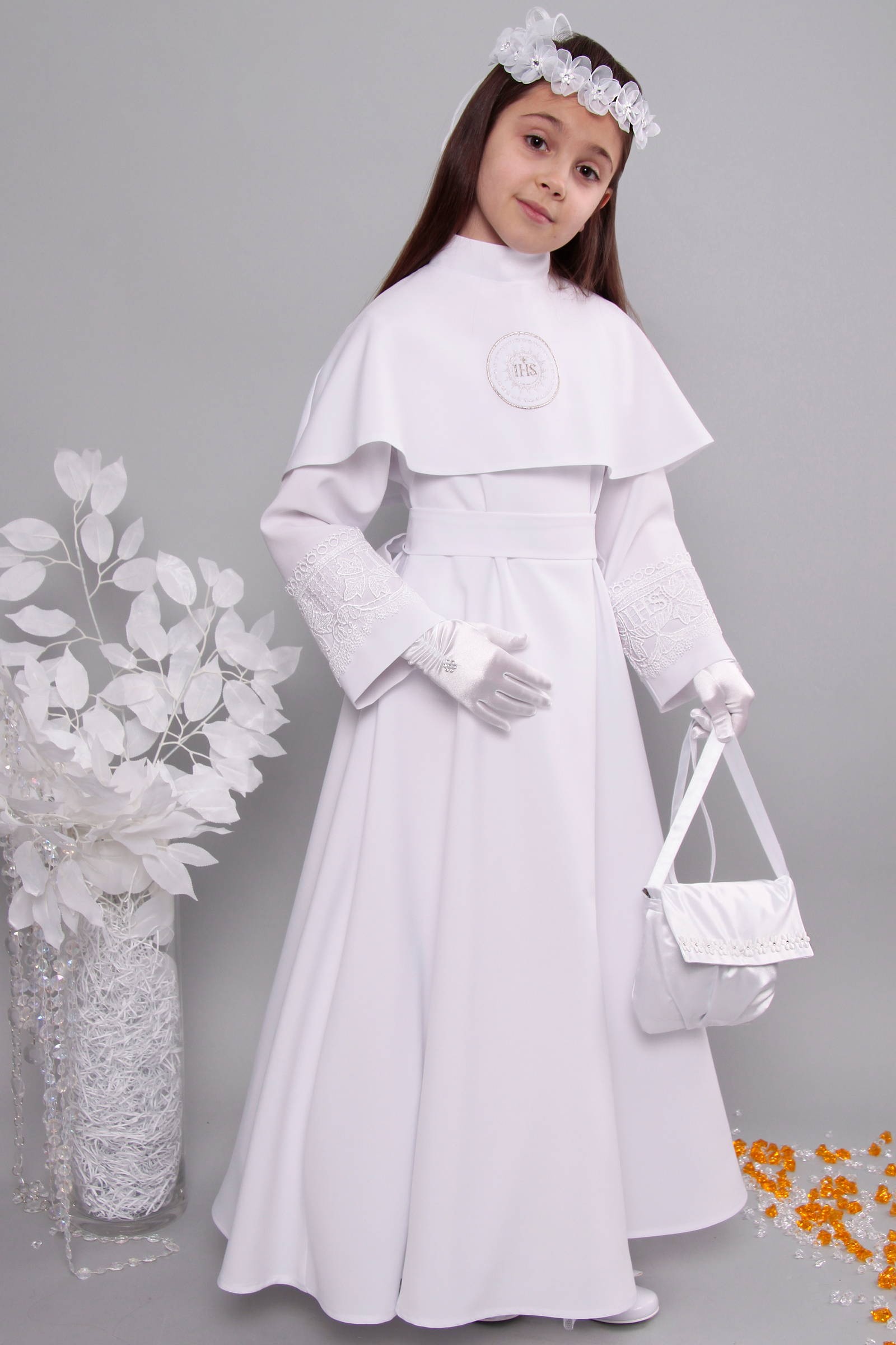 Kommunion albe mit guipure 6/UK-RS3 - obraz 5