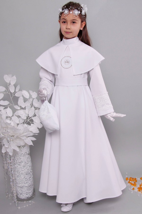 Kommunion albe mit guipure 12/UK-RS - obraz 6