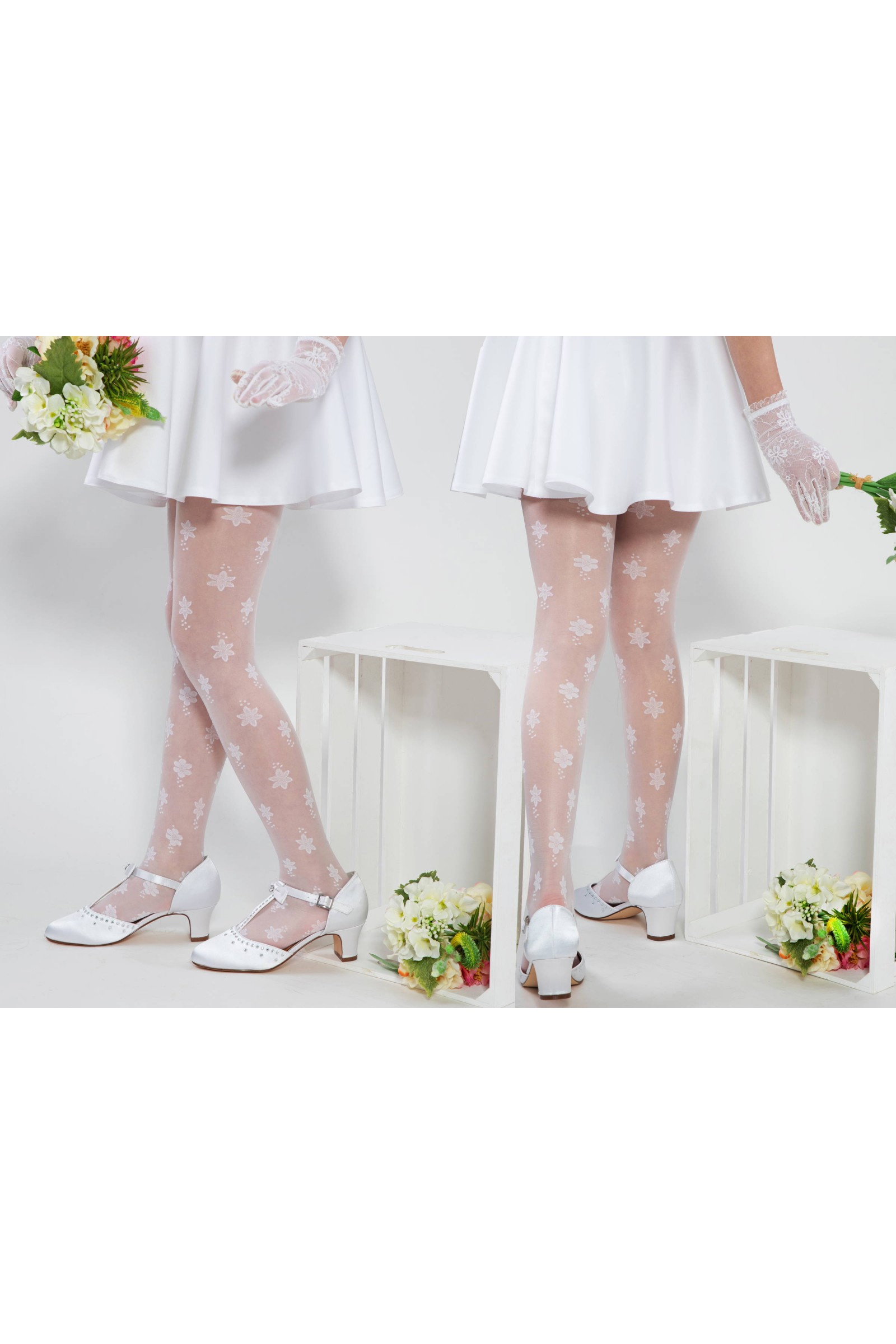 Elegante Kommunionsstrumpfhose - Alicia mot. 1 - obraz 3