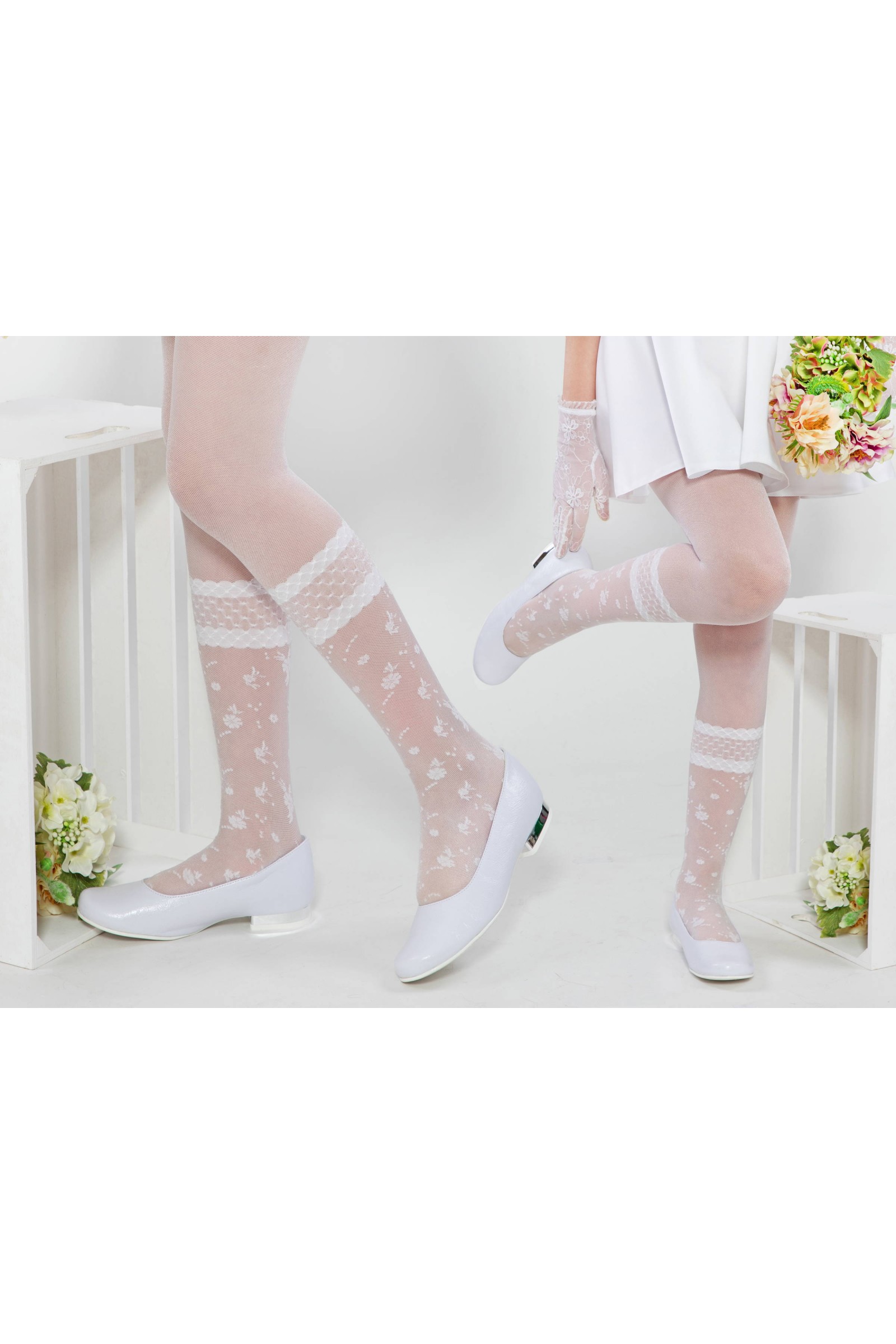 Elegante Kommunionsstrumpfhose - Agata - obraz 5