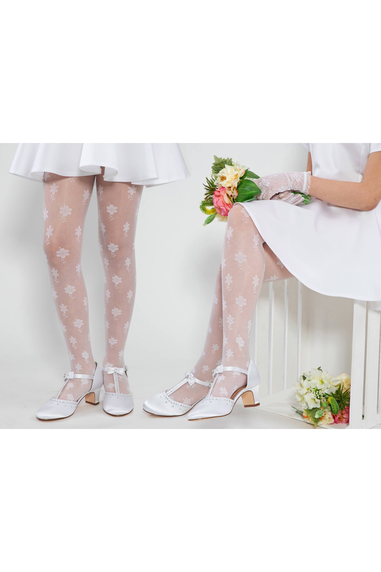 Elegante Kommunionsstrumpfhose - Alicia mot. 1 - obraz 6