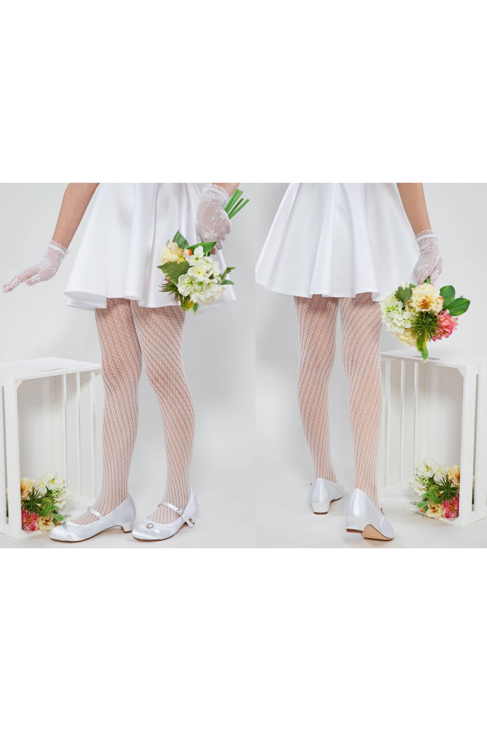 Elegante Kommunionsstrumpfhose - Martynka - obraz 2