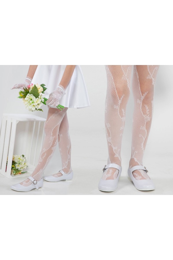 Elegante Kommunionsstrumpfhose - Laura - obraz 3