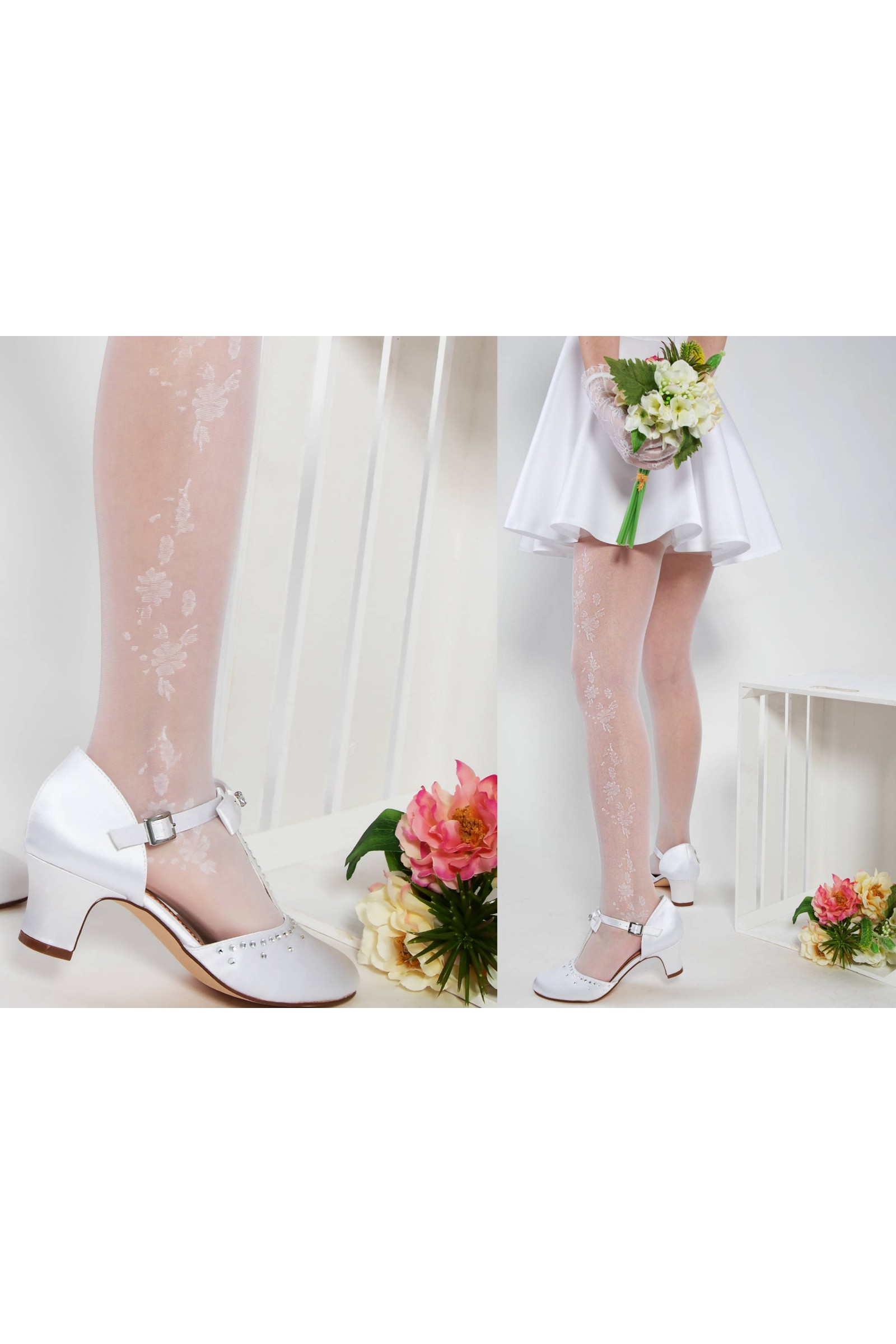 Elegante Kommunionsstrumpfhose - Patricia Motiv 2 - obraz 1