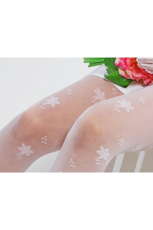 Elegante Kommunionsstrumpfhose - Sara G - obraz 1