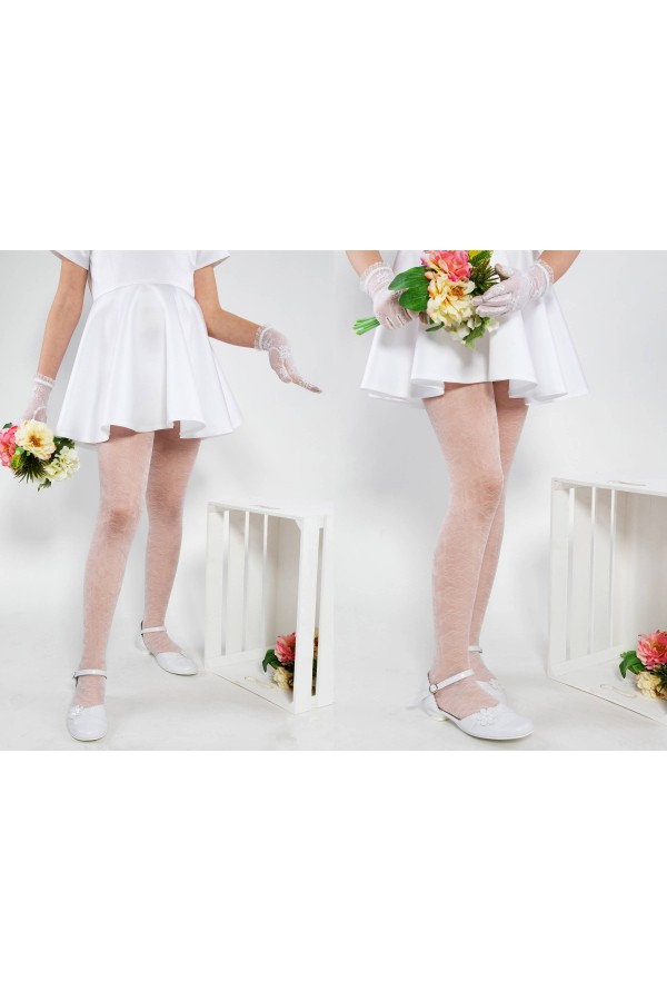 Elegante Kommunionsstrumpfhose - Suzi Motiv 2 - obraz 3