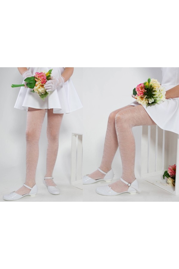 Elegante Kommunionsstrumpfhose - Suzi Motiv 2 - obraz 4